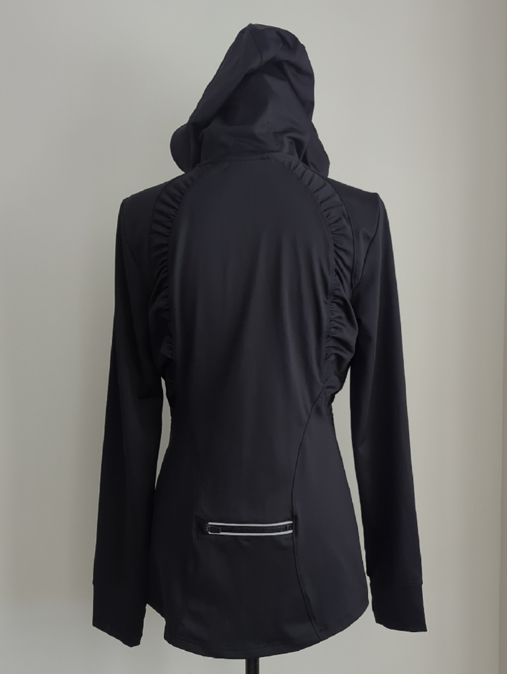Ideology Black Workout Jacket with Pink Accents - Zipped Pockets All Around - Picture 4 of 8